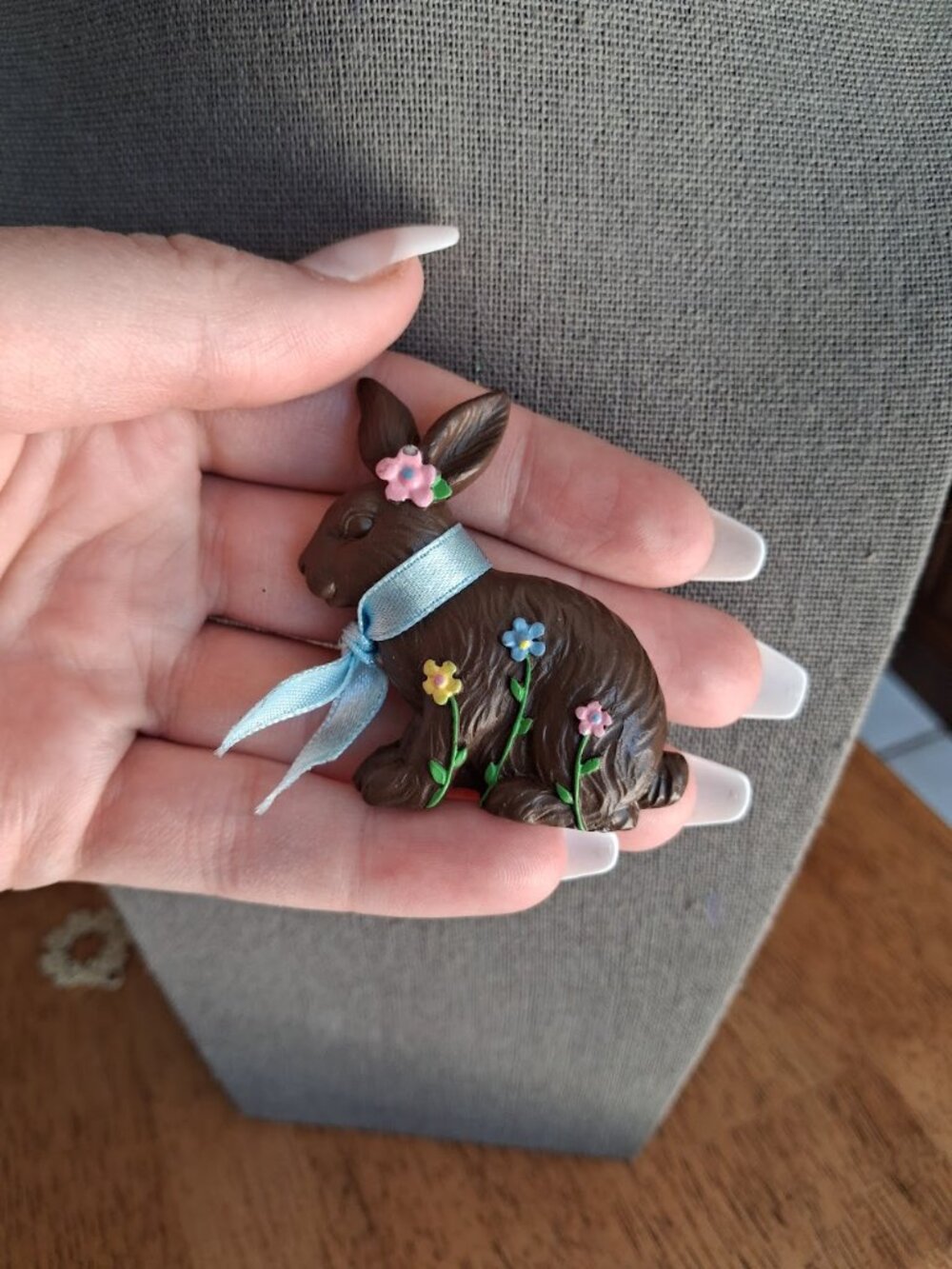 Easter Bunny brooch